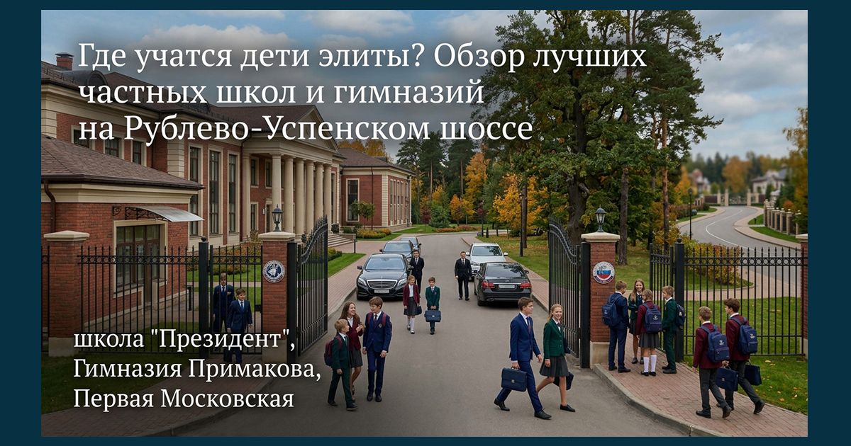 Лучшие частные школы на Рублёвке 2026