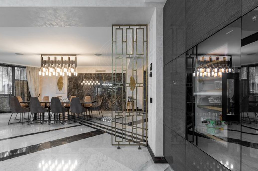 Коттедж с отделкой в стиле Ar Deco с бассейном в Большом Сареево - фото 5
